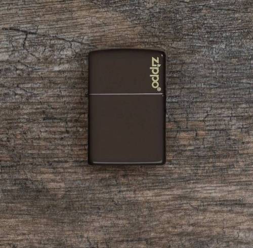 138 ZIPPO ЗажигалкаLogo Classic с покрытием Brown Matte фото 4