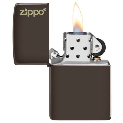 138 ZIPPO ЗажигалкаLogo Classic с покрытием Brown Matte фото 7