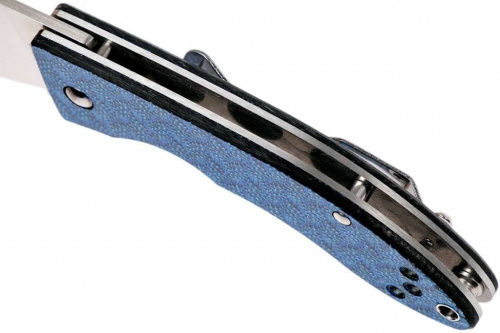 Складной нож Spyderco Lil' Lum Blue Nishijin - 205GFBLP фото 2