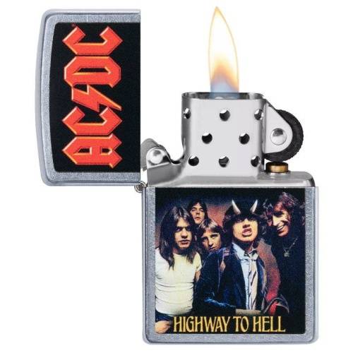 138 ZIPPO Зажигалка ZIPPO AC/DC с покрытием Street Chrome фото 2