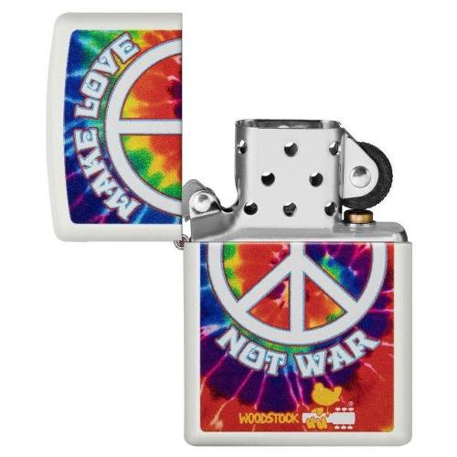 138 ZIPPO Зажигалка ZIPPO Woodstock® с покрытием White Matte фото 2