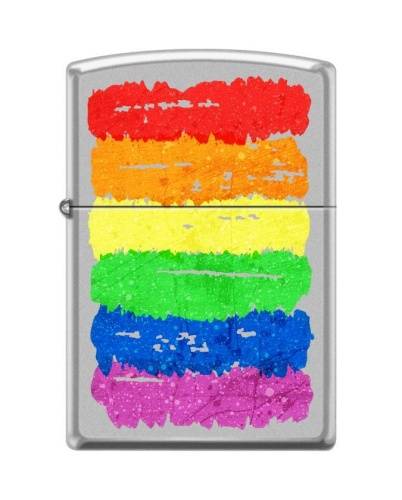 206 ZIPPO Зажигалка ZIPPO Радуга c с покрытием Satin Chrome™