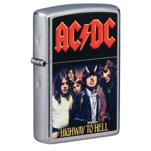 138 ZIPPO Зажигалка ZIPPO AC/DC с покрытием Street Chrome