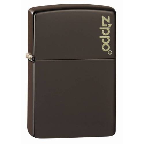 138 ZIPPO ЗажигалкаLogo Classic с покрытием Brown Matte