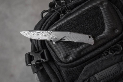 Складной нож Lion Steel TRE DT GY фото 15