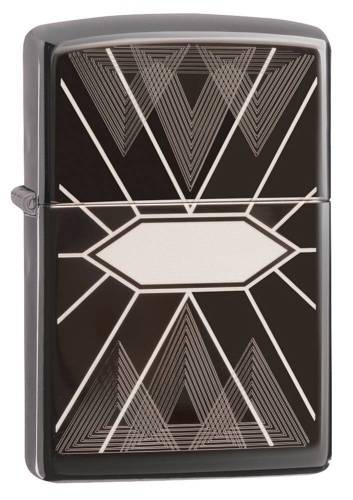 250 ZIPPO Зажигалка ZIPPO Triangles Geometry с покрытием Black Ice®