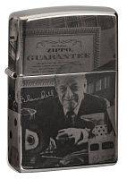  зажигалка ZIPPO George Blaisdell с покрытием Black Ice®